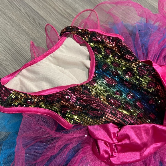 Weissman Rainbow Leopard Print Dance Costume - Picture 4 of 7